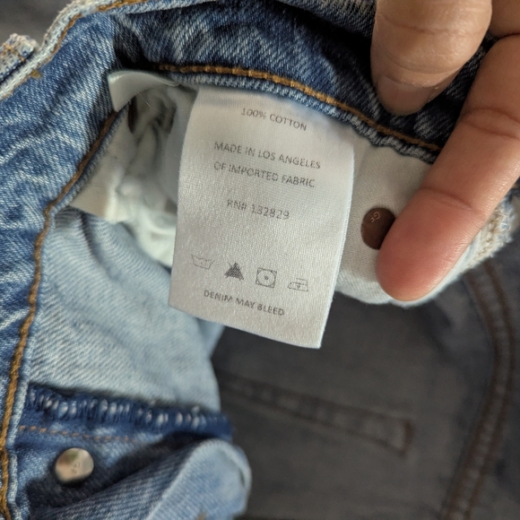 GRLFRND Courtney Low Rise Loose Boot Jeans in Rosarito Size 26 Retro Casual - Picture 8 of 10